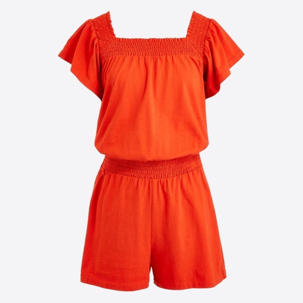 NWT size extra small J Crew smocked romper xs